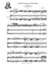 Vivaldi - Violin Concerto in B flat major for Violin and Cembalo (or Piano)