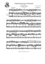 Vivaldi - Violin Sonata No.4 in B minor for Violin and Cembalo (or Piano)