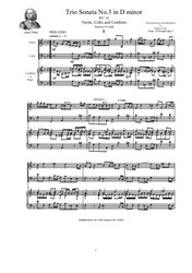 Vivaldi - Trio Sonata No.3 in D minor for Violin, Cello and Cembalo (or Piano)
