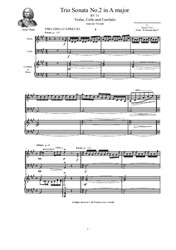 Vivaldi - Trio Sonata No.2 in A major for Violin, Cello and Cembalo (or Piano)
