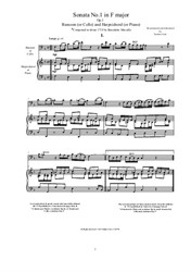Marcello B - Sonata No.1 in F major for Bassoon (Cello) and Harpsichord (or Piano)