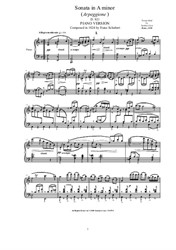 Schubert F - Arpeggione Sonata in A minor - Piano version