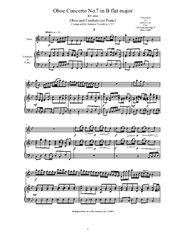 Vivaldi - Oboe Concerto No.7 in B flat for Oboe and Cembalo (or Piano)
