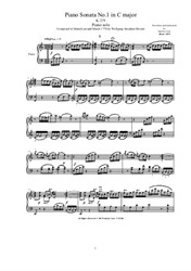 Mozart - Piano Sonata No.1 in C major - Complete score