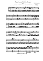 Mozart - Piano Sonata No.8 in A minor - Complete score