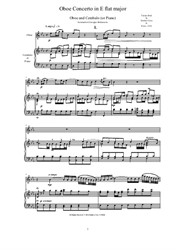 Sammartini - Oboe Concerto in E flat major for Oboe and Cembalo (or Piano)