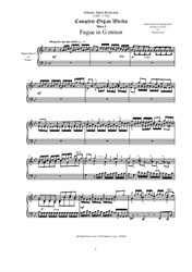 Reincken - Fugue in G minor for Harpsichord (or Piano)