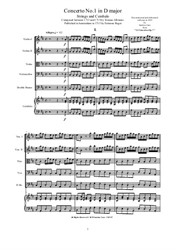 Albinoni - Concerto No.1 in D major for Strings and Cembalo