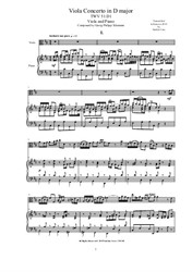 Telemann - Viola Concerto in D major for Viola and Piano