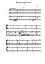 Albinoni - Concerto No.2 in C major for Two Oboes and Piano