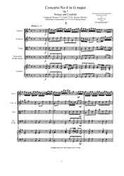 Albinoni - Concerto No.4 in G major for Strings and Cembalo