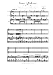 Albinoni - Concerto No.5 in C major for Two Oboes and Piano