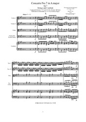 Albinoni - Concerto No.7 in A major for Strings and Cembalo