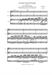 Albinoni - Concerto No.8 in D major for Two Oboes and Piano