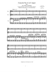 Albinoni - Concerto No.11 in C major for Two Oboes and Piano