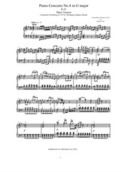 Mozart - Piano Concerto No.4 in G major - Piano Version