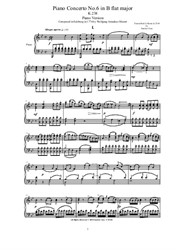 Mozart - Piano Concerto No.6 in B flat major - Piano Version