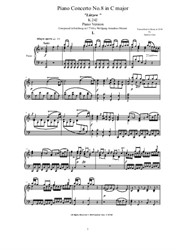 Mozart - Piano Concerto No.8 in C major - Lützow - Piano Version