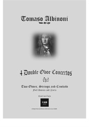 Four Oboe Concertos for Two Oboes, Strings and Cembalo