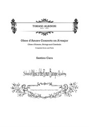 Albinoni - Concerto in A flat major for Oboe d'Amore, Strings and Cembalo