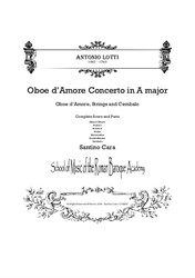 Lotti - Concerto in A major for Oboe d'Amore, Strings and Cembalo