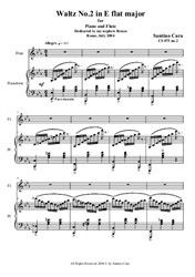 Waltz No.2 in E flat major for piano and flute