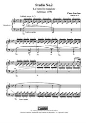 Study No.2 in A flat major for piano