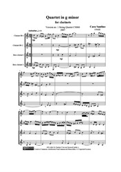 Quartet in g minor for clarinets