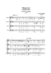 Resurrexi, motet for SATB a cappella