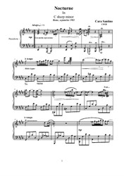 Nocturne in C sharp minor for piano