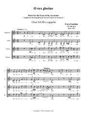 O rex gloriae. Sacred Motet for Choir SATB a cappella