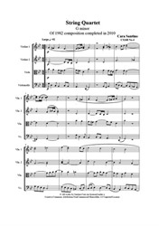 String quartet No.4 in G minor